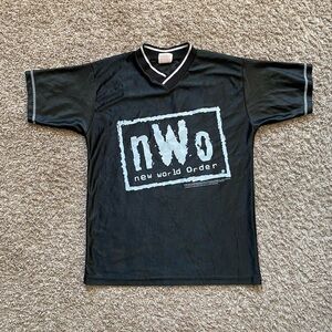 Vintage 1998 NWO New World Order Jersey Wrestling WCW Youth Kids Size LARGE